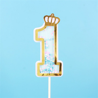 Нова дигитална свещ с пайети Номер за рожден ден Свещ за торта 0 1 2 3 4 5 6 7 8 9 Торта за торта Момичета Момчета Декорация за бебешки партита