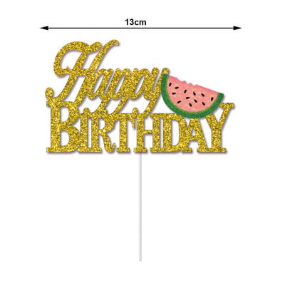 One in a Melon Cake Topper Διακόσμηση για 1ο πάρτι γενεθλίων Τούρτα καρπούζι Cupcake ντεκόρ Καρπούζι με θέμα παιδικό παιδικό πάρτι