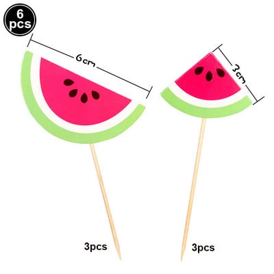 One in a Melon Cake Topper Διακόσμηση για 1ο πάρτι γενεθλίων Τούρτα καρπούζι Cupcake ντεκόρ Καρπούζι με θέμα παιδικό παιδικό πάρτι