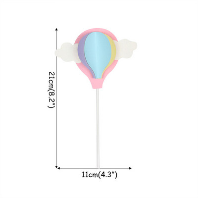HUHULE 8db/szett Unikornis Torta Topper Szivárvány Felhő és Léggömb Unikornis Party Ajándék Lányoknak Tortadíszítő Babazuhany kellékek