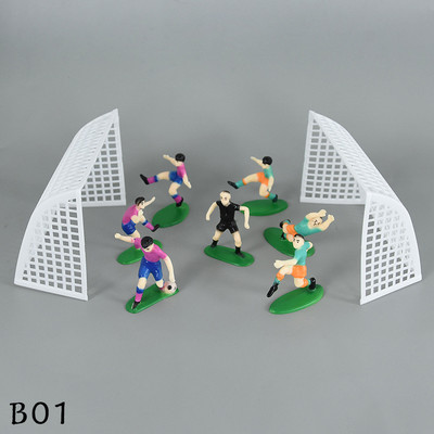 1 set de decorațiuni pentru tort pentru petrecere cu tema de fotbal pentru ziua de naștere Cupcake Topper model joc de fotbal pentru copii pentru petrecerea de aniversare
