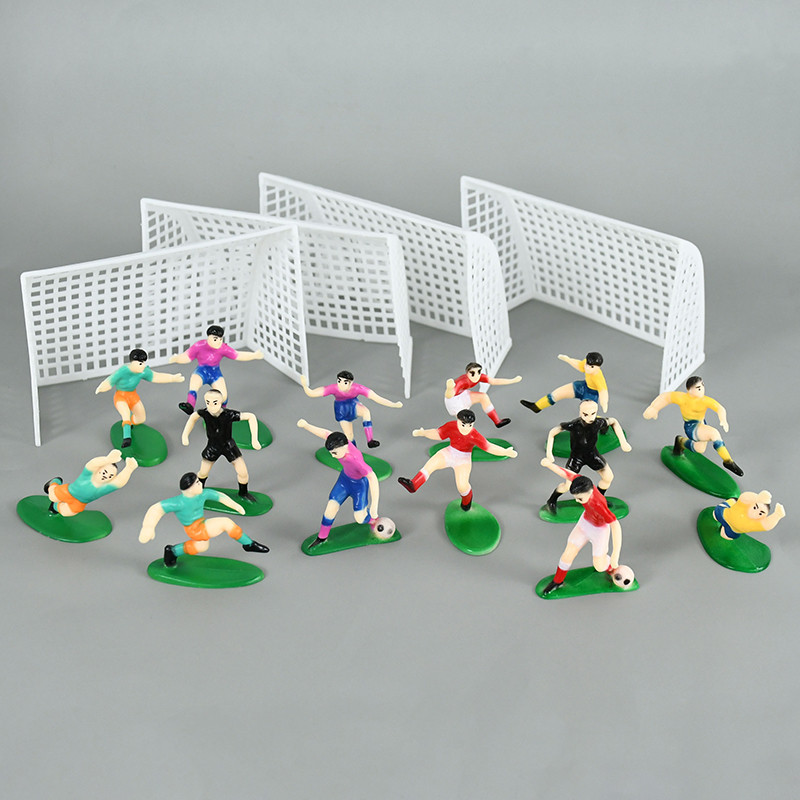 1 set de decorațiuni pentru tort pentru petrecere cu tema de fotbal pentru ziua de naștere Cupcake Topper model joc de fotbal pentru copii pentru petrecerea de aniversare