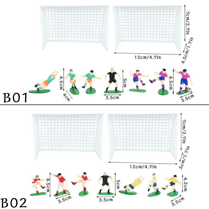 1 set de decorațiuni pentru tort pentru petrecere cu tema de fotbal pentru ziua de naștere Cupcake Topper model joc de fotbal pentru copii pentru petrecerea de aniversare