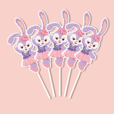 Lieldienu rozā zaķītis Daudz laimes dzimšanas dienā kūkas pildītāja Pirmā dzimšanas dienas ballīte Bērnu dušas rotājumi Zēns Meitene Trusīšu kūku cepšana