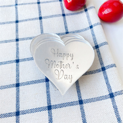 10 gab Akrila sešstūra zelts Daudz laimes dzimšanas dienā Valentīna dienas kūciņa virsma sirds rozes zelta sudrabs dzimšanas dienas kūkas dekorēšanai