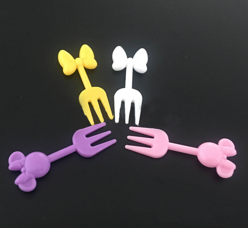 Disney Mikipeles Augļu dakša Mini multfilma Bērni Uzkodas Kūka Deserts Augļi Zobu bakstāmais Bento Pusdienas Ballīšu Dekors Izlases Krāsa