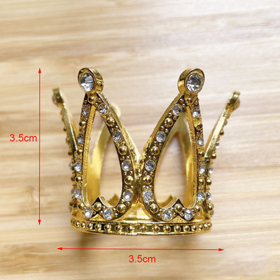 1 db. Crown Tiara Cake Decoration Crown Decoration Decoration of the Rhinestone Crown Cepšanas Dekorācija DIY Cake Birthday 2022 New Crown Decoration Supplies