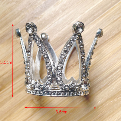 1 db. Crown Tiara Cake Decoration Crown Decoration Decoration of the Rhinestone Crown Cepšanas Dekorācija DIY Cake Birthday 2022 New Crown Decoration Supplies