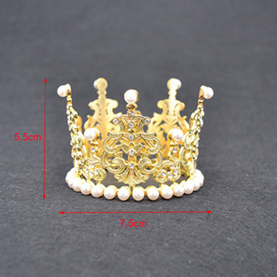 1 db. Crown Tiara Cake Decoration Crown Decoration Decoration of the Rhinestone Crown Cepšanas Dekorācija DIY Cake Birthday 2022 New Crown Decoration Supplies