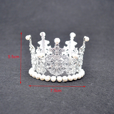 1 db. Crown Tiara Cake Decoration Crown Decoration Decoration of the Rhinestone Crown Cepšanas Dekorācija DIY Cake Birthday 2022 New Crown Decoration Supplies
