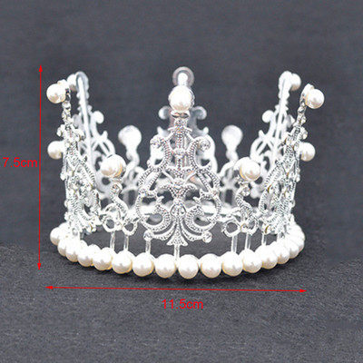 1 db. Crown Tiara Cake Decoration Crown Decoration Decoration of the Rhinestone Crown Cepšanas Dekorācija DIY Cake Birthday 2022 New Crown Decoration Supplies