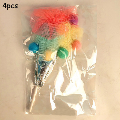 4 τμχ Παγωτό κέικ Toppers Χρόνια πολλά Cupcake Topper Baby Shower Wedding Festival Supplies Party Διακόσμηση τούρτας