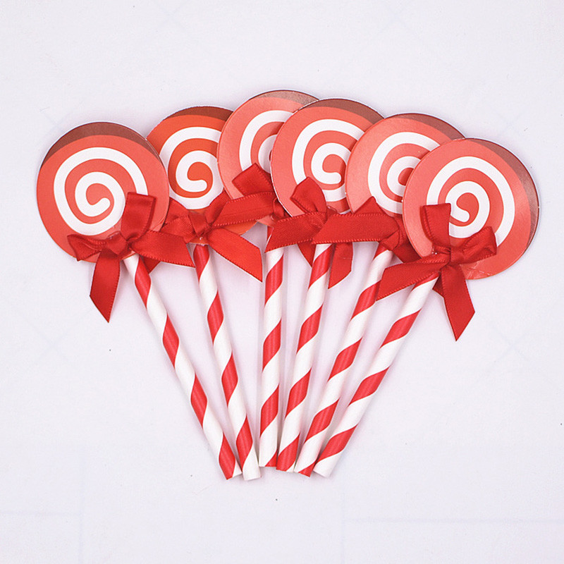 30 DB Tortafedő szivárványos nyalóka betét Dísz, barkácsolt, sült gyerekek baba születésnapi esküvői party tortadísz kiegészítők