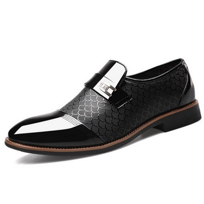Ανδρικά παπούτσια Δερμάτινα ανάγλυφα Classic Fashion Πολυτελή ανδρικά παπούτσια Αντιολισθητικά Ανδρικά παπούτσια Αντιολισθητικά Μαύρα παπούτσια