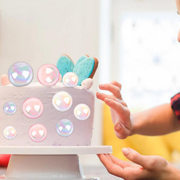 33 бр. Произволни цветни топки с мехурчета Топчета за торта Топчета за торти Цветни пластмасови топки за торта