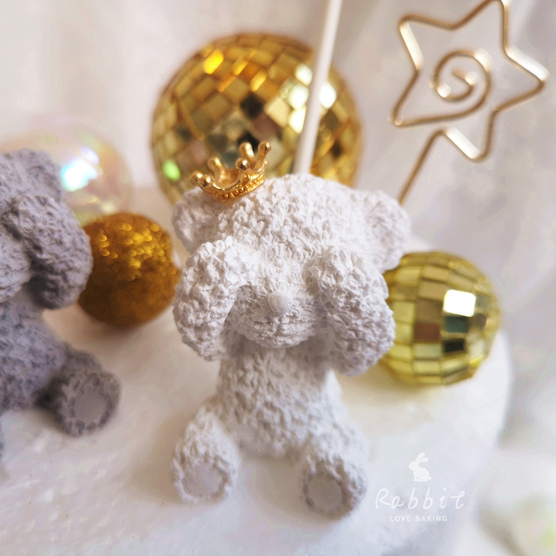 Rozā, baltā kroņa lāča kūkas rotājumi Spīdīga balles zvaigzne kāzu līgavas un līgavaiņa dzimšanas dienas ballītes piederumi burvīgu dāvanu cepšanai