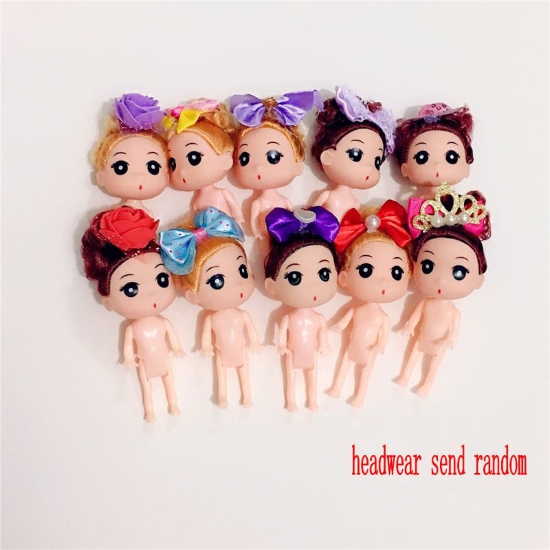 1vnt. Mergaitės gimtadienio suknelės lėlės kepimo pyrago papuošimas lėlės princesės vaikams vestuvėms animacinių filmų padažu tortui atsitiktinis