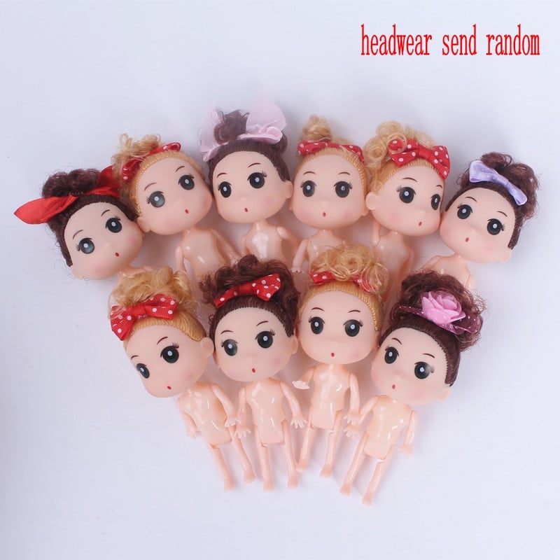 1vnt. Mergaitės gimtadienio suknelės lėlės kepimo pyrago papuošimas lėlės princesės vaikams vestuvėms animacinių filmų padažu tortui atsitiktinis