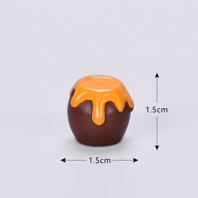 Rajzfilm MINI gyanta szimuláció plüss kis medve baba születésnapi buli desszert torta dekoráció mézes üveg golyó gyereknapi baba