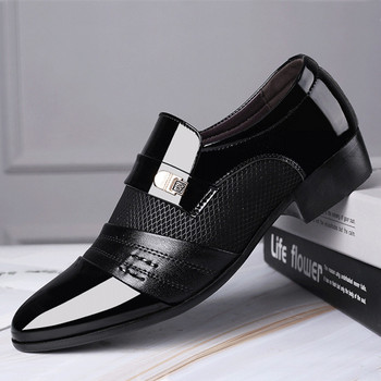 нови 2023 Мъжки ежедневни обувки Модни класически ежедневни мъжки кожени обувки Черни горещи разпродажби Дишащи бизнес мъжки обувки Ежедневни