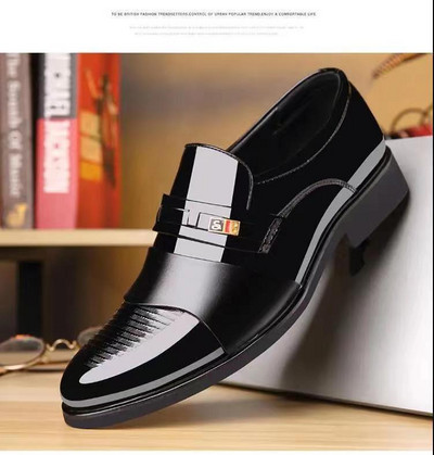 új 2023 Férfi Alkalmi Cipők Divat Klasszikus Alkalmi Férfi Bőr Cipők Fekete Hot Akció Légáteresztő üzleti Férfi Cipők Alkalmi