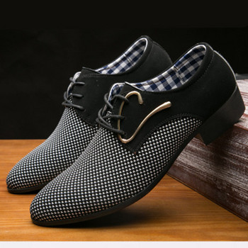 2020 Новите мъжки рокли Обувки Мъжки Бизнес костюм с остри пръсти Мъжки обувки Сватбени обувки за възрастни Удобни Оксфорд Мъжки официални обувки