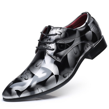 Мъжки обувки с остър връх Изключително големи мъжки рокли Обувки Парти кристални кожени обувки Мъжки обувки 38-48 Spot Quick Hair Мъжки обувки Кожени