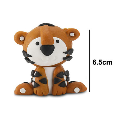 Ζούγκλα Safari Animal Cake Topper Cake Διακόσμηση Ζωολογικός κήπος Animal Cupcake Topper παιδικό πάρτι γενεθλίων Προμήθειες Lion Tiger Fox Giraffe