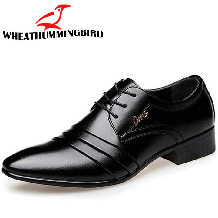 Mode Vīriešu ādas apavi kāzu Biznesa kleita Naktsklubi Oxfords Elpojoši Darba šņorkurpes RA-61