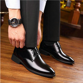 2019. gada jauns zīmols, biznesa vīriešu pamata apavi, ādas kleita, formāli apavi vīriešiem, melni Oksfordas kāzu ballīšu apavi LD-91