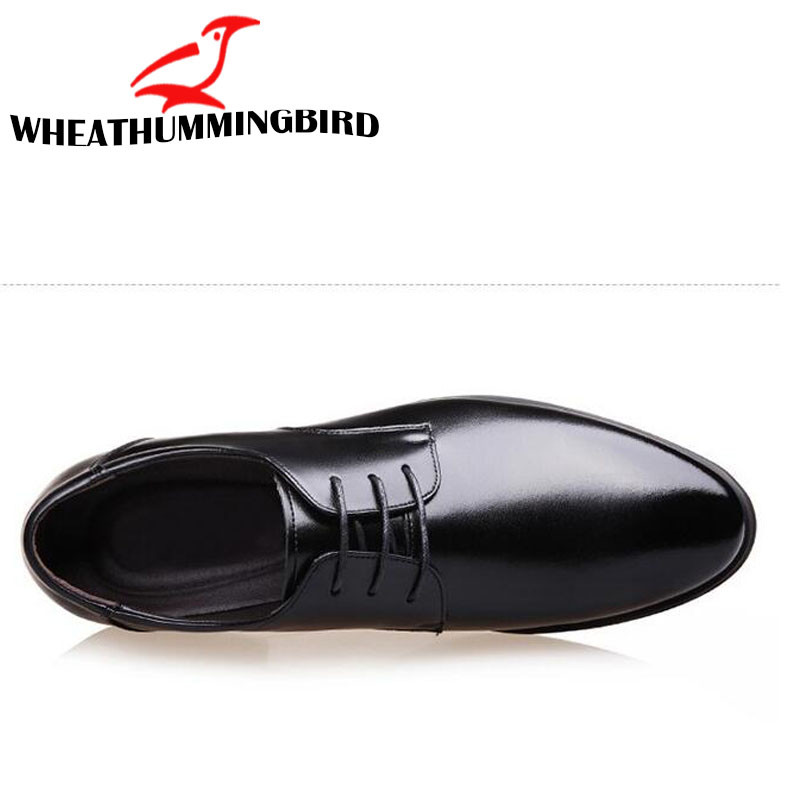 2019. gada jauns zīmols, biznesa vīriešu pamata apavi, ādas kleita, formāli apavi vīriešiem, melni Oksfordas kāzu ballīšu apavi LD-91