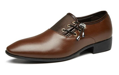 Fashion Man Επίσημα Παπούτσια Υψηλής Ποιότητας Αναπνεύσιμα PU Δερμάτινα Προσωπικότητα Ανδρικό επαγγελματικό φόρεμα Oxford Wedding Shoes μεγάλο μέγεθος LK-43