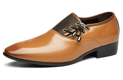 Fashion Man Επίσημα Παπούτσια Υψηλής Ποιότητας Αναπνεύσιμα PU Δερμάτινα Προσωπικότητα Ανδρικό επαγγελματικό φόρεμα Oxford Wedding Shoes μεγάλο μέγεθος LK-43