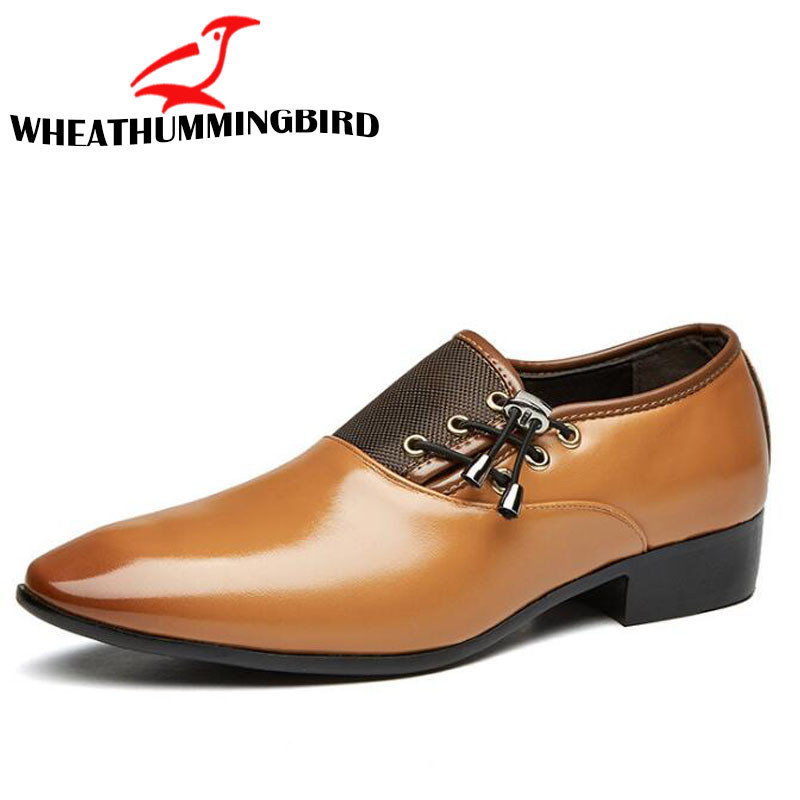 Fashion Man Επίσημα Παπούτσια Υψηλής Ποιότητας Αναπνεύσιμα PU Δερμάτινα Προσωπικότητα Ανδρικό επαγγελματικό φόρεμα Oxford Wedding Shoes μεγάλο μέγεθος LK-43