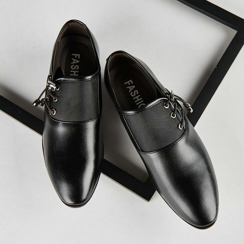 Fashion Man Επίσημα Παπούτσια Υψηλής Ποιότητας Αναπνεύσιμα PU Δερμάτινα Προσωπικότητα Ανδρικό επαγγελματικό φόρεμα Oxford Wedding Shoes μεγάλο μέγεθος LK-43