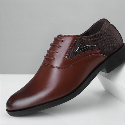 Pantofi Oxford formali pentru bărbați de înaltă calitate, pantofi brogues pentru bărbați, cu șireturi, pentru petrecere, pantofi rochie de afaceri, mari, plus, 38-48 LK-44
