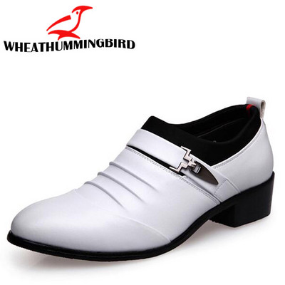 Liela izmēra vasaras modes Nobriedis vīrietis pu āda Elpojoši apavi kāzu Biznesa kleita tētis Smails purngals Darba apavi RA-03