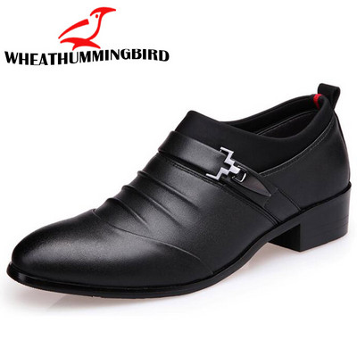 Liela izmēra vasaras modes Nobriedis vīrietis pu āda Elpojoši apavi kāzu Biznesa kleita tētis Smails purngals Darba apavi RA-03