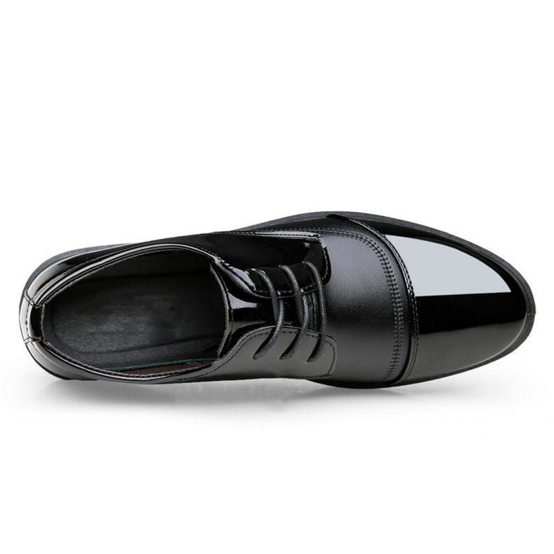 2018 mood Meeste pu nahast kingad pulm Ärikleit Ööklubid oxfords Hingavad Töötavad paeltega mustad kingad RA-67