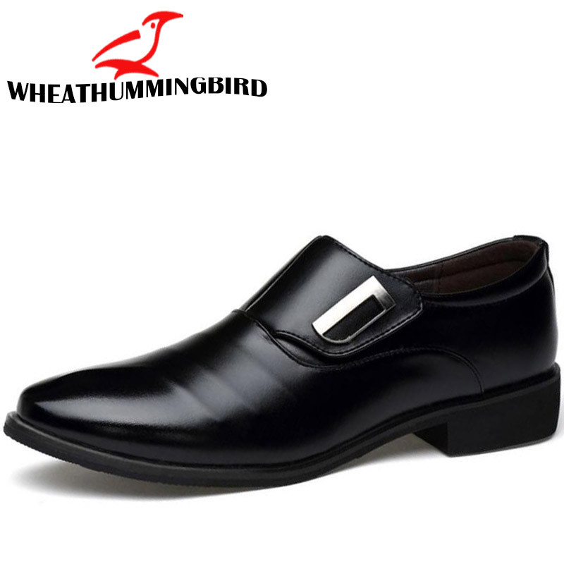 Liela izmēra modes Nobriedis vīrietis mīkstas ādas apavi plakanie apavi kāzas Biznesa kleita tētis slīd uz smailiem purngaliem kurpes RA-07