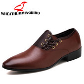 Meeste kleit Kingad Meeste pidulikud paelkingad Suured Meeste ärilised Oxfordi kingad Brändi Meeste pulmakingad LD-97