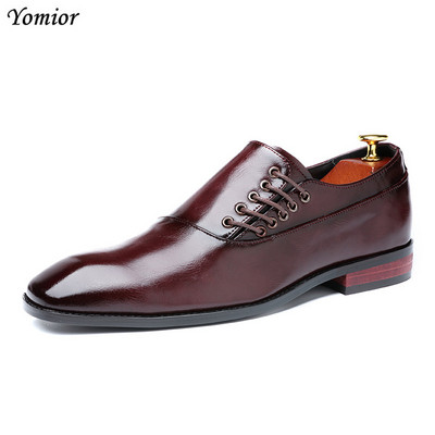 Yomiori uus kevadsuvi meeste kleit Kingad Jaapani ametlik äri Oxfords Vintage meeste elegantsed kingad peokingad, must