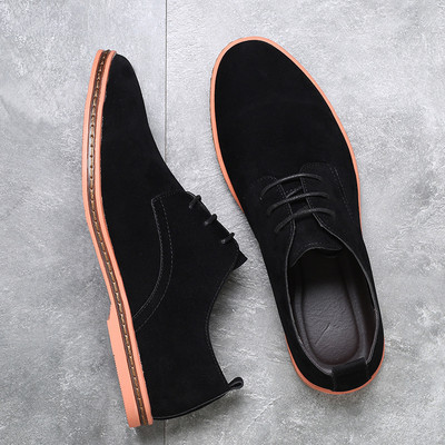 Yomior Vintage ολοκαίνουργια ανδρικά παπούτσια 2020 Cow Suede με κορδόνια αναπνεύσιμα Loafers Άνοιξη Καλοκαίρι Casual Παπούτσια Μοκασίνια Ανδρικά Flats