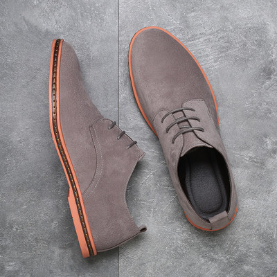 Yomior Vintage ολοκαίνουργια ανδρικά παπούτσια 2020 Cow Suede με κορδόνια αναπνεύσιμα Loafers Άνοιξη Καλοκαίρι Casual Παπούτσια Μοκασίνια Ανδρικά Flats