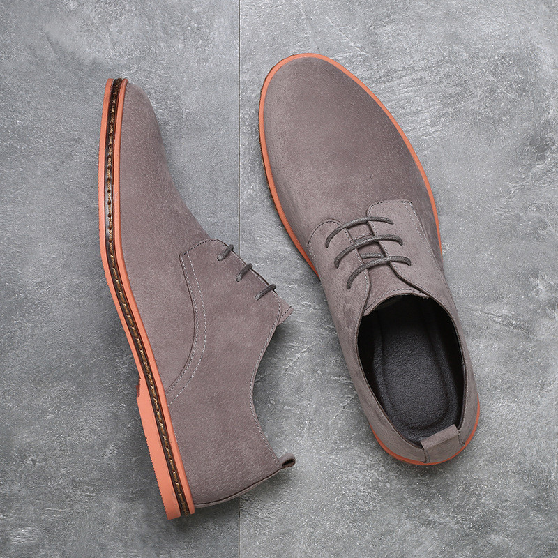 Yomior Vintage ολοκαίνουργια ανδρικά παπούτσια 2020 Cow Suede με κορδόνια αναπνεύσιμα Loafers Άνοιξη Καλοκαίρι Casual Παπούτσια Μοκασίνια Ανδρικά Flats