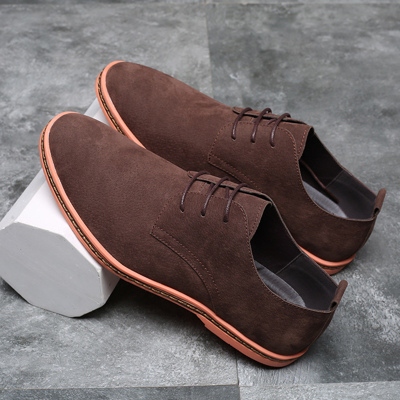 Yomior Vintage ολοκαίνουργια ανδρικά παπούτσια 2020 Cow Suede με κορδόνια αναπνεύσιμα Loafers Άνοιξη Καλοκαίρι Casual Παπούτσια Μοκασίνια Ανδρικά Flats