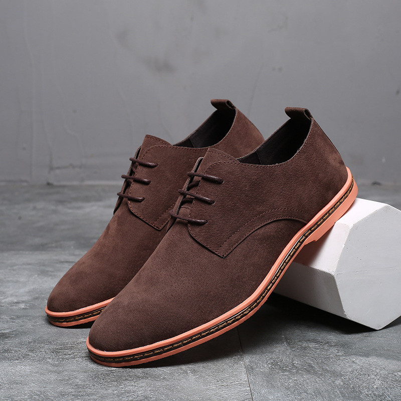 Yomior Vintage ολοκαίνουργια ανδρικά παπούτσια 2020 Cow Suede με κορδόνια αναπνεύσιμα Loafers Άνοιξη Καλοκαίρι Casual Παπούτσια Μοκασίνια Ανδρικά Flats