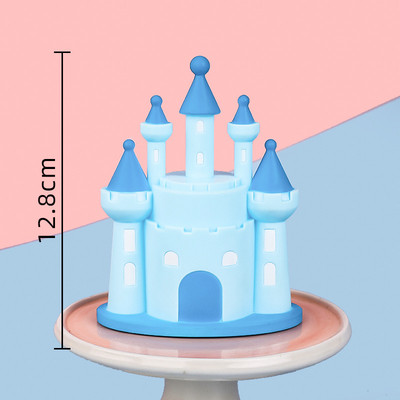 Hercegnő kastély Boldog születésnapot dekoráció Otthoni vacsora sütés Cupcake torta teteje torta zászlók rendezvény party kellékek szerelmes ajándék