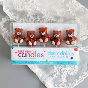 1gb Cute Birthday Cake Art Sveces kāzu ballīte Dekoratīvās sveces Kūka Cupcake Topper ballīšu piederumi Kūkas dekorēšana