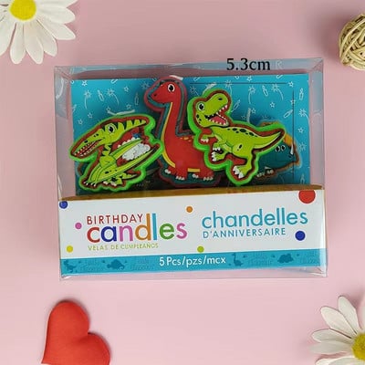 1gb Cute Birthday Cake Art Sveces kāzu ballīte Dekoratīvās sveces Kūka Cupcake Topper ballīšu piederumi Kūkas dekorēšana